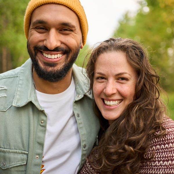 smiling couple