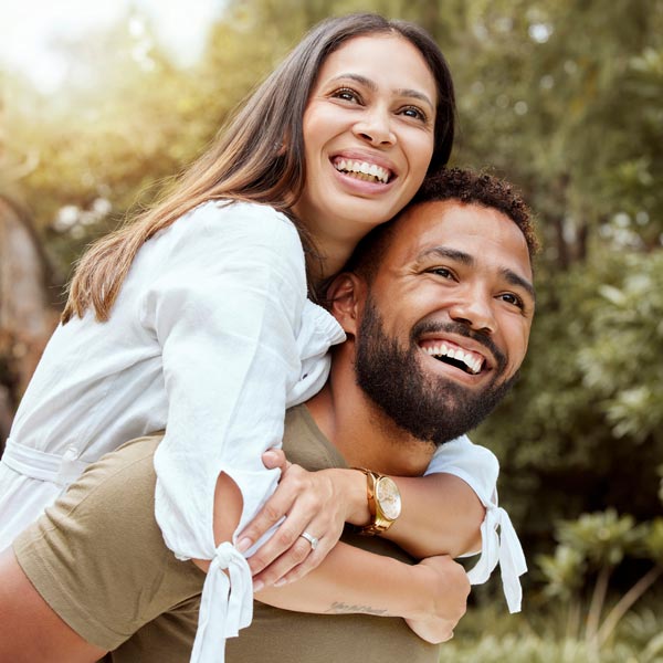 smiling couple